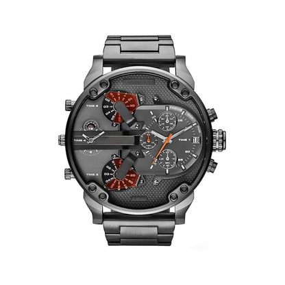 Stainless Steel Quartz Chronograph Timepiece