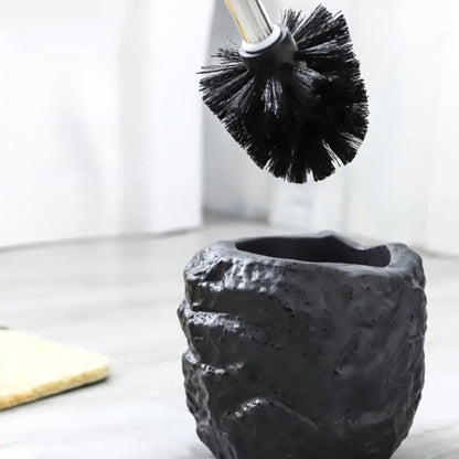 Natural Elegance Ceramic Toilet Brush Set