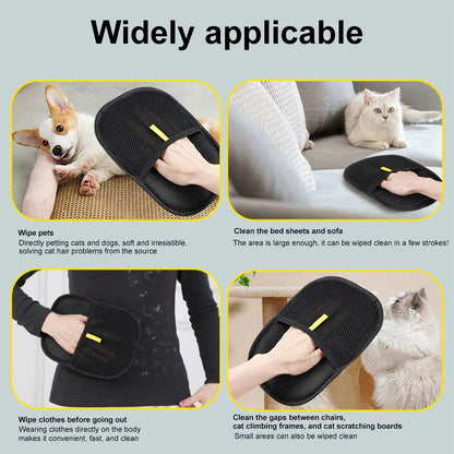 SoftFur Pet Grooming Glove – 2-in-1 Hair Removal and Massage Tool