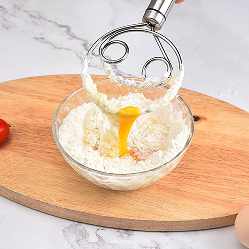 Stainless Steel Dough Whisk for Easy Mixing