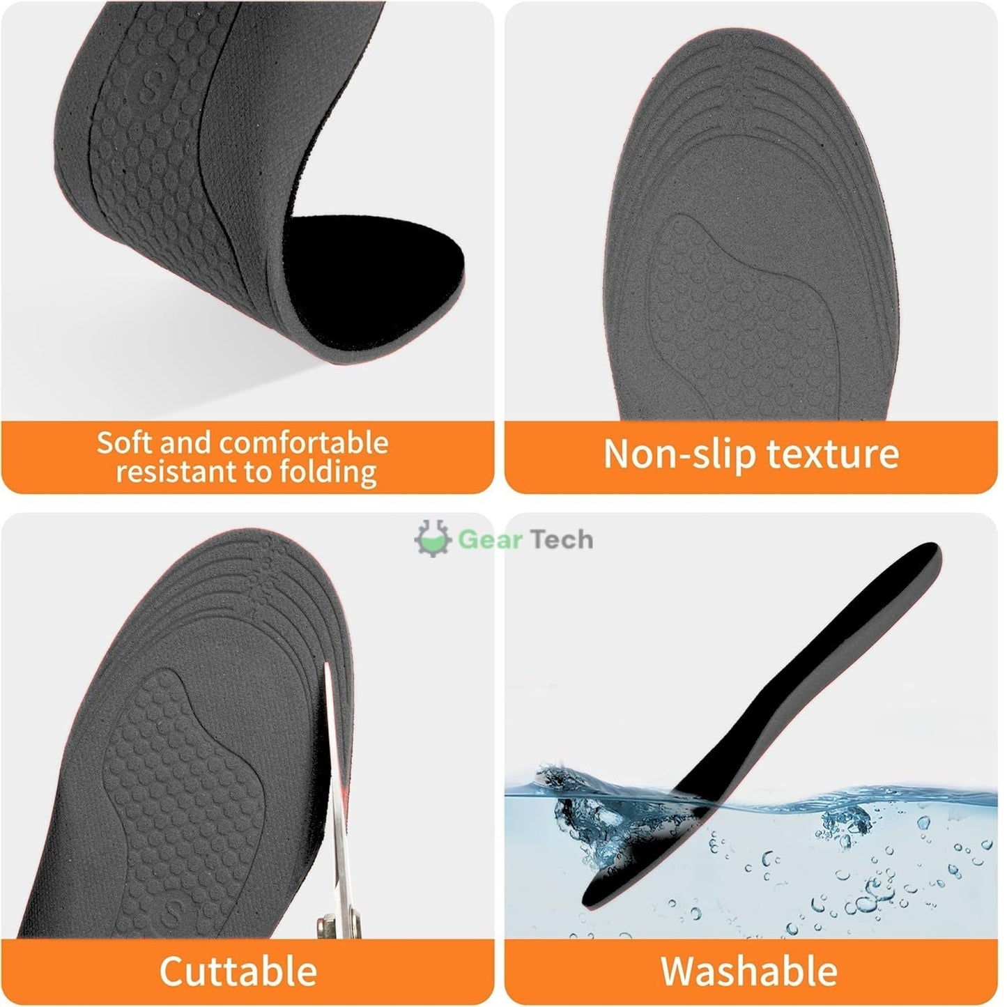 Rechargeable USB Heated Insoles – Breathable Portable Foot Warmers