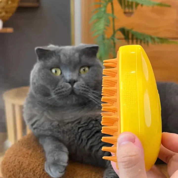 Self-Cleaning Steam Cat Brush with 50% Discount – Last Day Sale