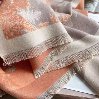 Chic Reversible Floral Soft Scarf for Effortless Style