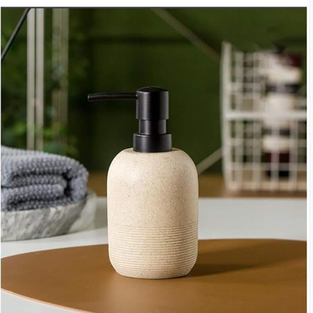 Elegant Stone-Patterned Soap Dispenser