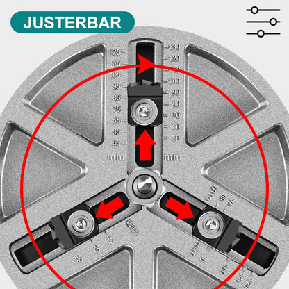 Versatile Adjustable Hole Saw Tool Set for Woodworking