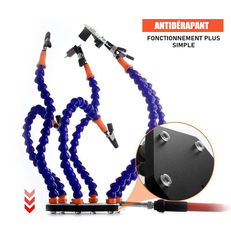 Flexible Arm Sweat Base made of Aluminum Alloy