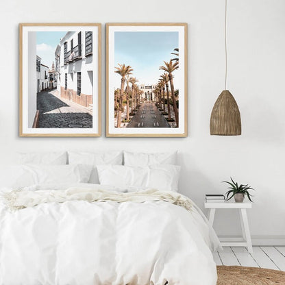 Canvas Wall Art Painting - Daylight Landscape in Architectural Style