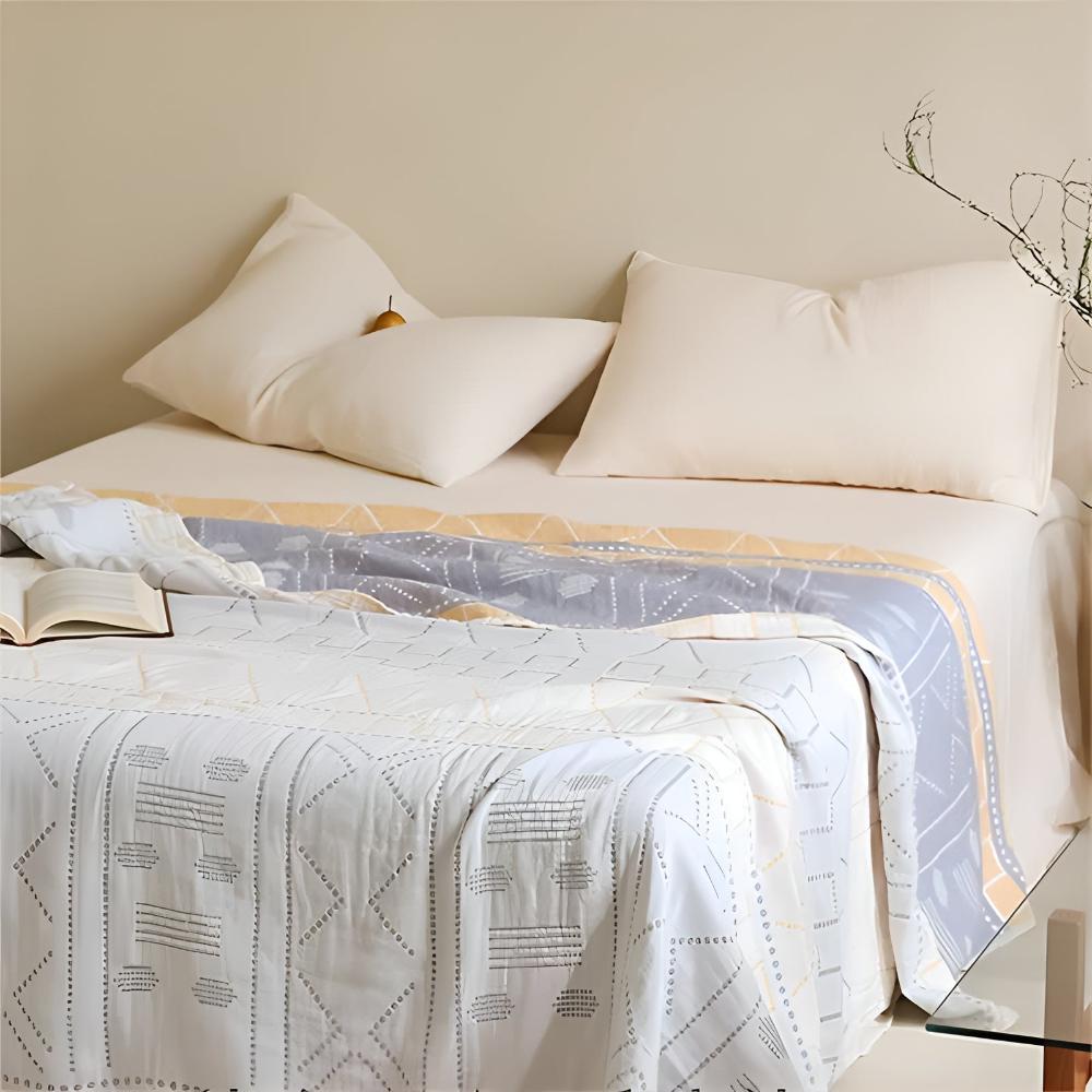 Artisan Woven Cotton Throw Blanket for Cozy Living