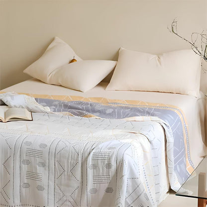 Artisan Woven Cotton Throw Blanket for Cozy Living