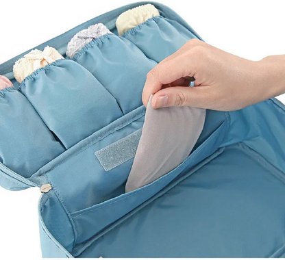 Toiletry and Cosmetic Case Organizer Bags for Multi-Function Bra Storage