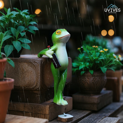 Cheeky Frog Decoration for Pots and Gardens