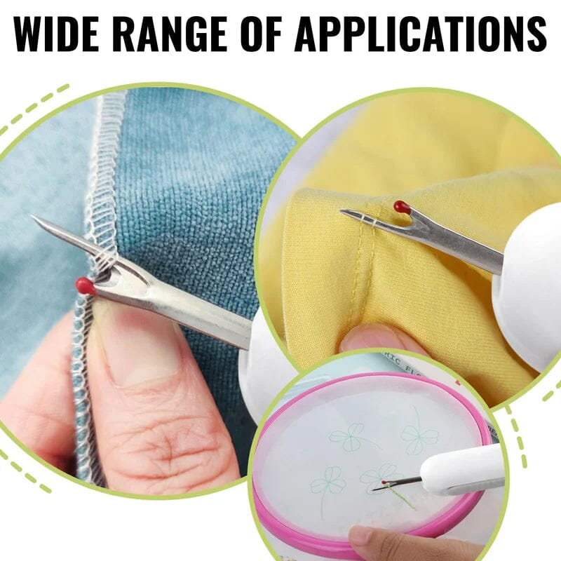 Dual Function Needle Threader and Stitch Remover Tool