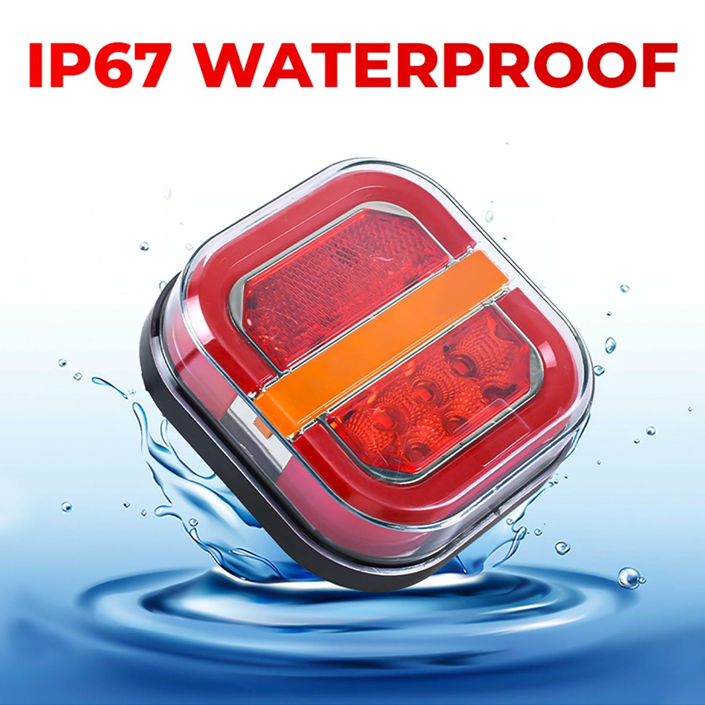 Waterproof LED Tail Lights for Trailers and Vehicles
