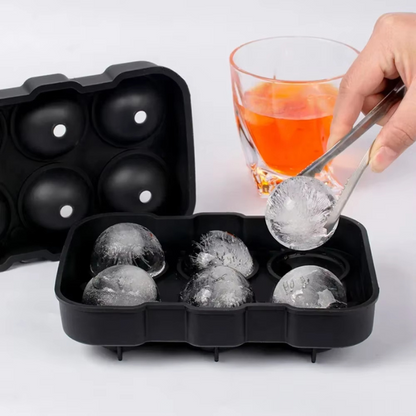 Ice Sphere Maker for Whisky and Cocktails – 6 or 8 Cavity Mould