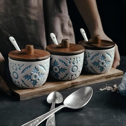 Elegant Ceramic Spice Storage Collection