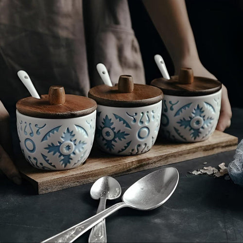 Elegant Ceramic Spice Storage Collection