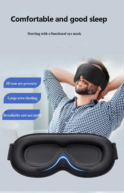 Bluetooth Eye Mask with Sleep Headphones | 3D Blackout Design, Wireless Audio, Adjustable Fit