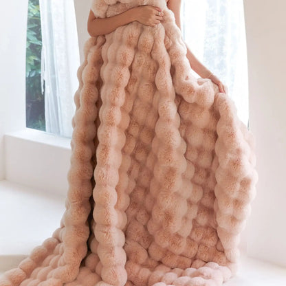 Cozy Wool Blanket | Soft and Warm | Stylish and Easy to Care | Year-Round Use