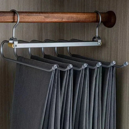 Elegant Space-Saving Trouser Organizer Hanger