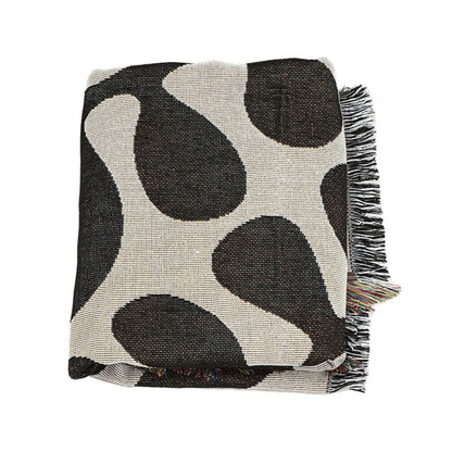 Vintage-Inspired Woven Cotton Throw Blanket