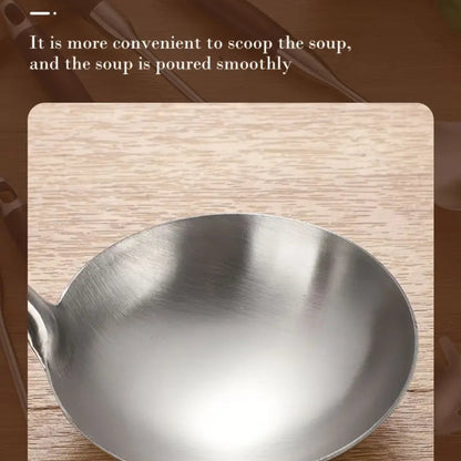 Elegant Steel and Wood Cooking Tool Set | 6-Piece Collection