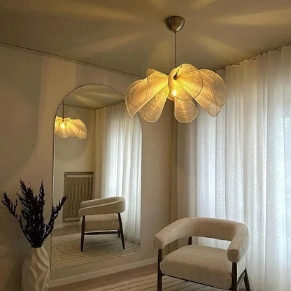Retro Textile Ceiling Lamp – Vintage Fabric Pendant Light