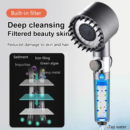 Transform Your Shower Experience: 4-in-1 Massage and Care Head