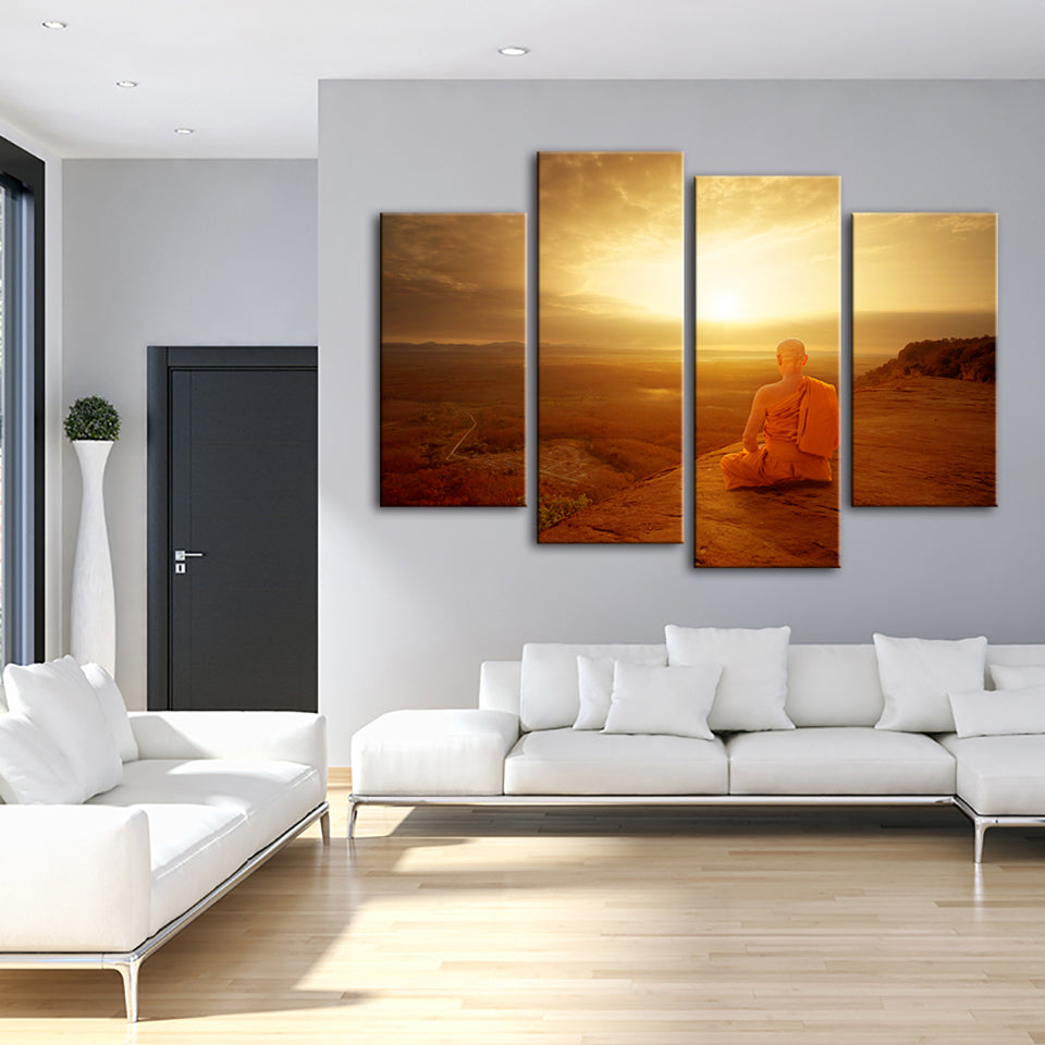 4-Piece Coastal Serenity Canvas Art Set