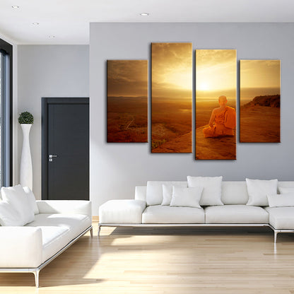 4-Piece Coastal Serenity Canvas Art Set
