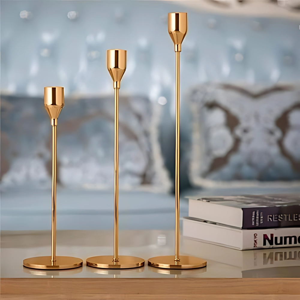 Elegant Trio Candle Stand Set for Modern Homes