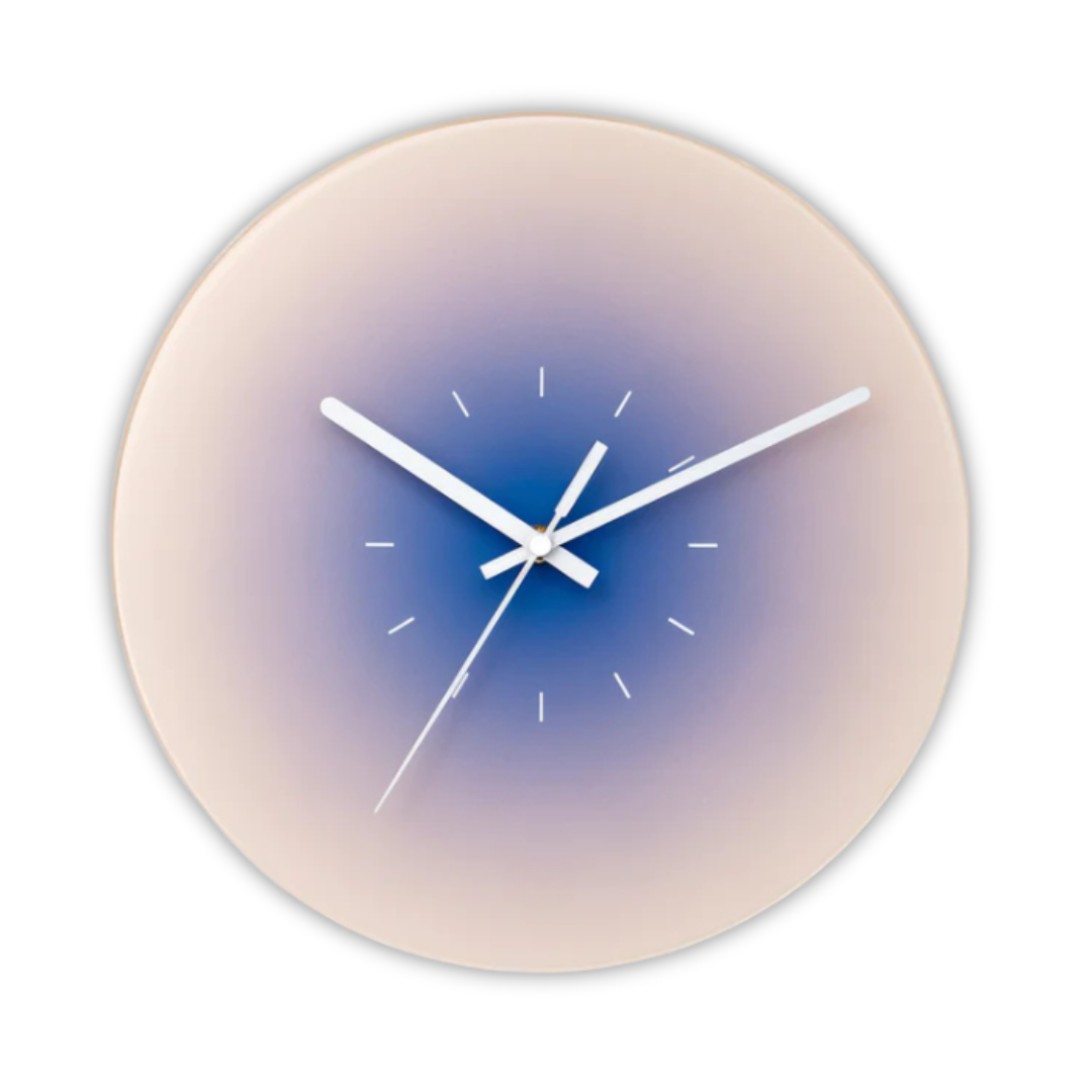 Modern Decorative Wall Clock with Glass Design