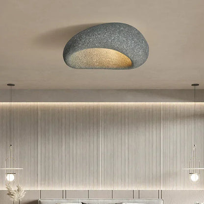 Natural Wabi Sabi Ceiling Light Fixture - Serene Aura Design
