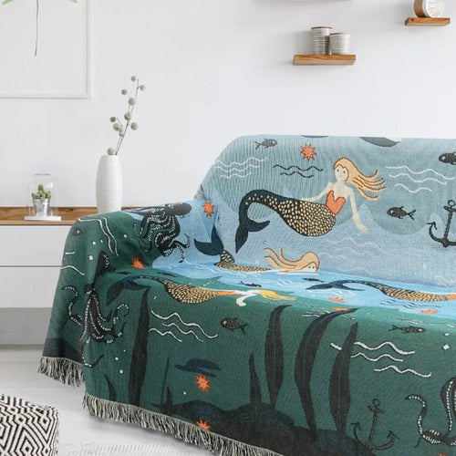 Enchanting Oceanic Sofa Protector