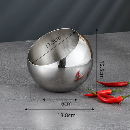 Elegant Stainless Steel Fruit Display Bowl
