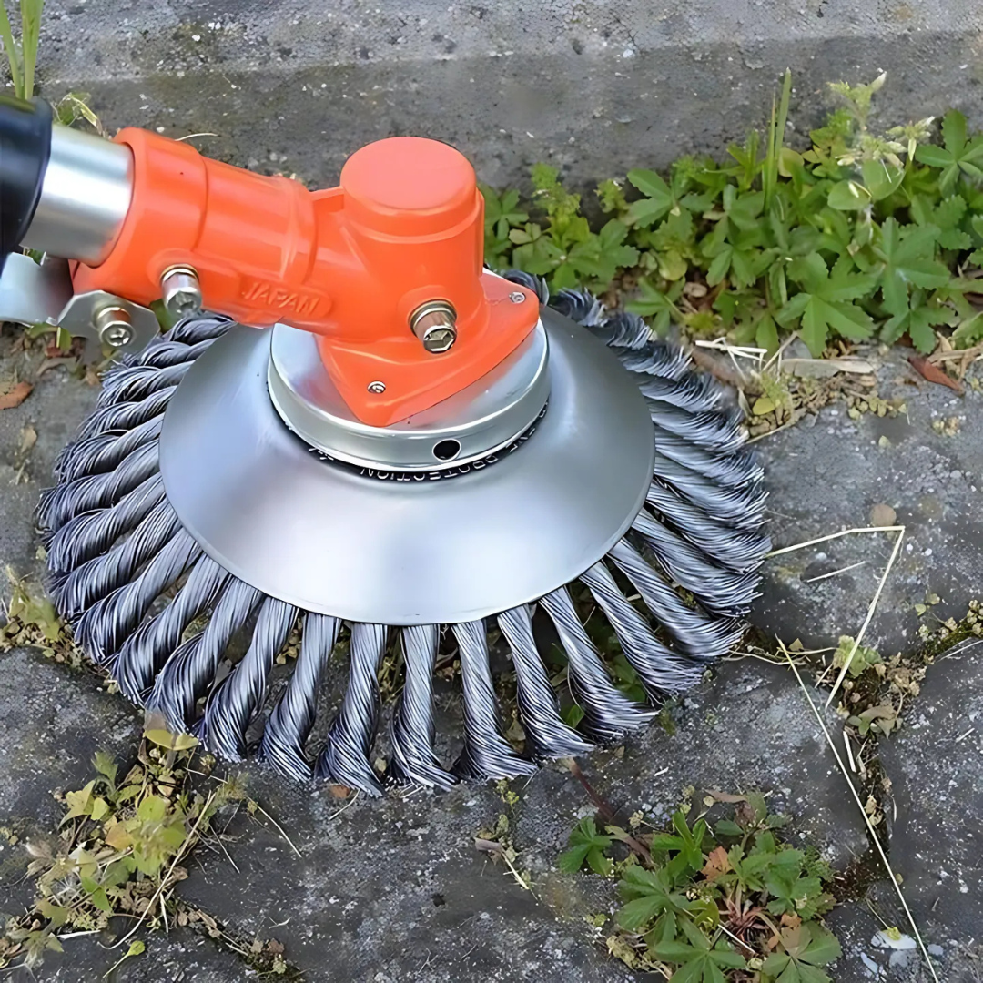 Universal 6-Blade Weed Brush Turbo Head for Grass Trimmers