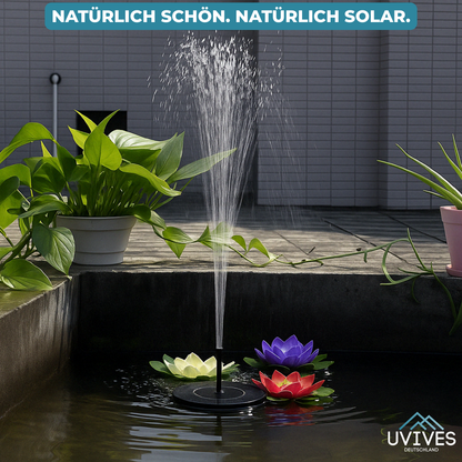 Solar Fountain for Tranquility and Elegance in the Garden