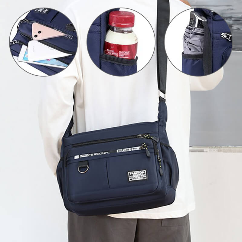 Lightweight Waterproof Shoulder Bag with Spacious Storage