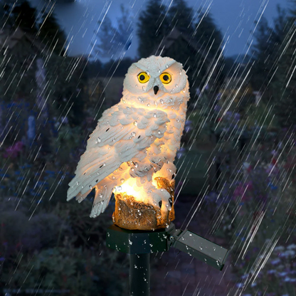 Outdoor Solar LED Light – Decorative Owl Lamp for Garden and Patio