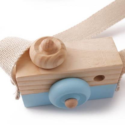 Eco-Friendly Wooden Camera Toy for Creative Play