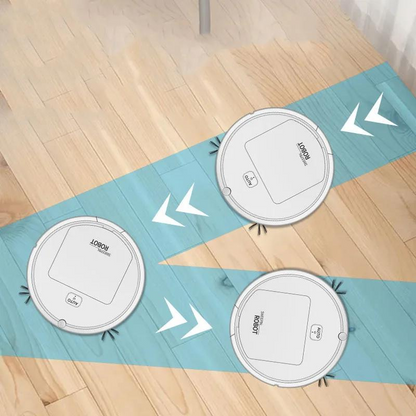 3-in-1 Silent Vacuum and Mop Robot for Efficient Floor Cleaning – Compact and Cordless