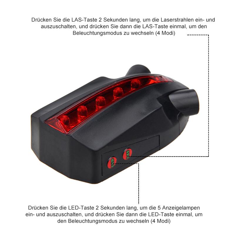 Laser Projection Taillight for Bicycles