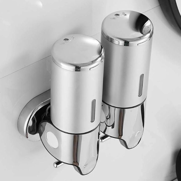 DuoPure Wall-Mounted Soap Dispenser – Elegant Solution for Bathroom Cleanliness