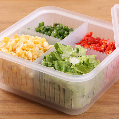 Versatile 4-Compartment Food Storage Container