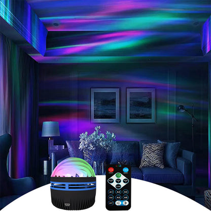 Ocean Waves and Northern Lights Projection Lamp – 2 in 1 Design