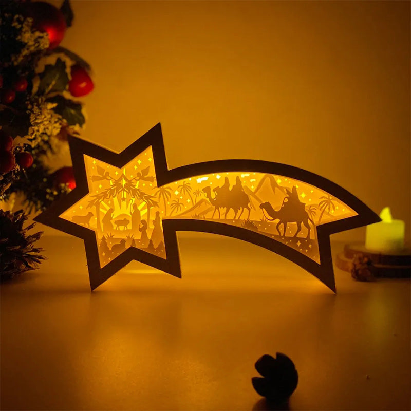 Wooden LED Christmas Stars - Last Day Discount
