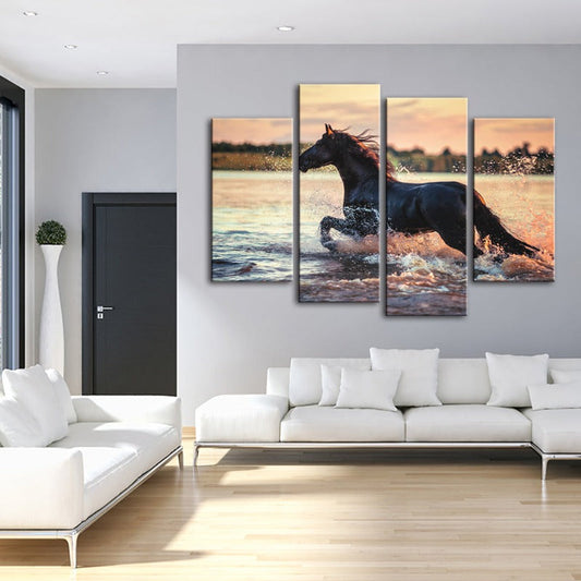 Stunning Equine Canvas Art - 4 Piece Set for Your Space