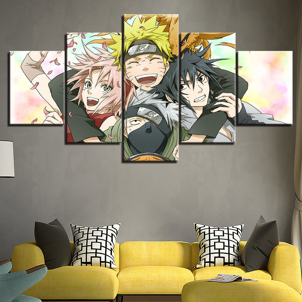 Canvas Wall Art Print - Anime Friends Decor