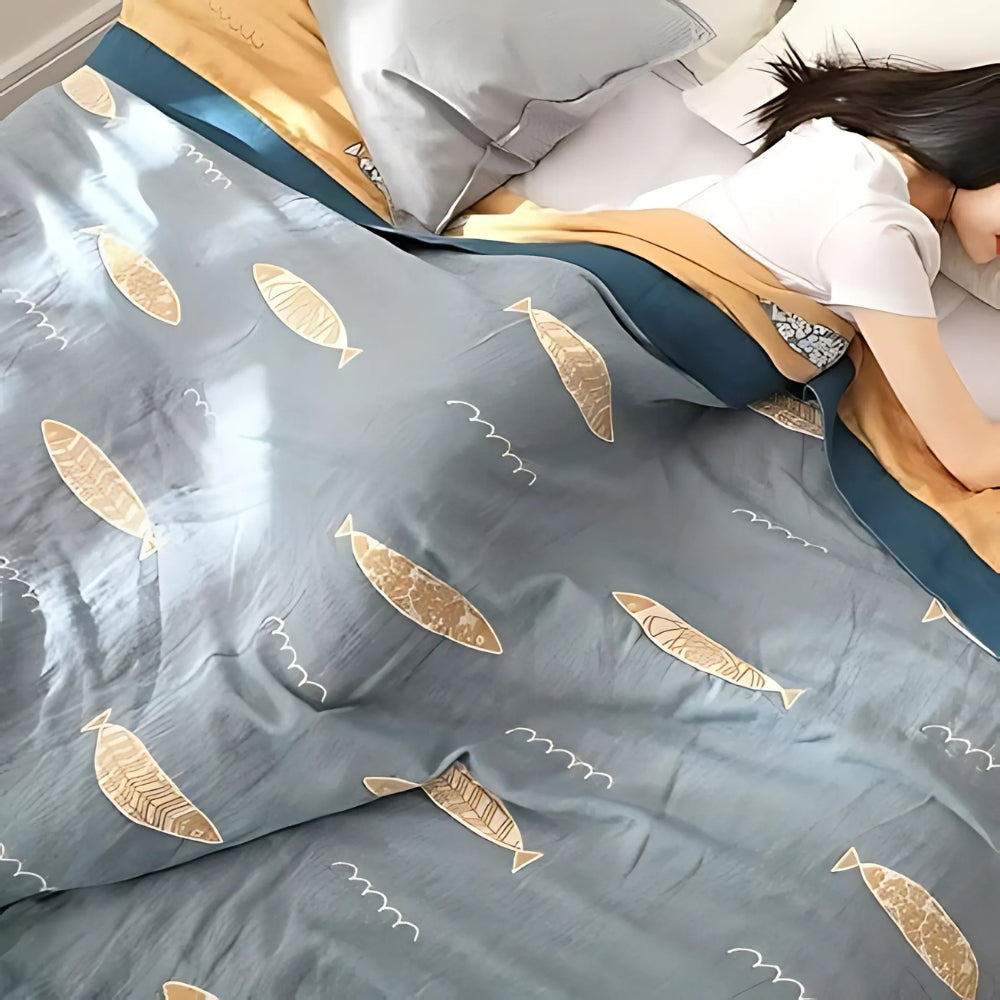 CozyWave Cotton Reversible Blanket for All Seasons