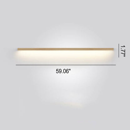 Japanese LED Wall Lamp with Solid Wood Design - Modern Accent Light