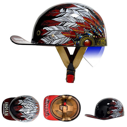 Motorcycle Baseball Helmet - DOT Certified